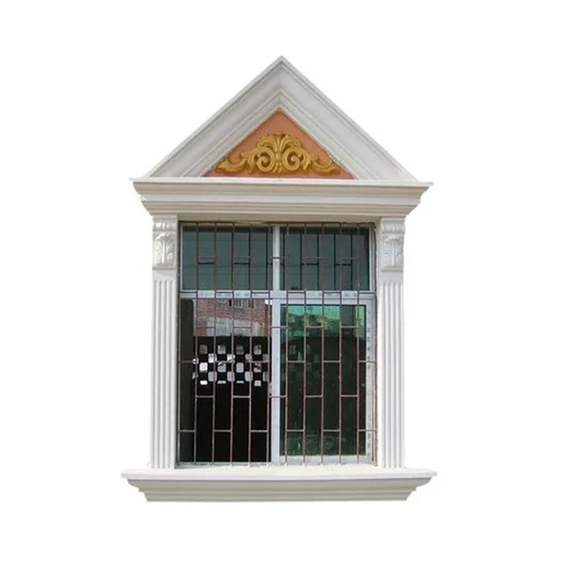 Molduras modulares de portas e janelas GRC de fácil instalação
